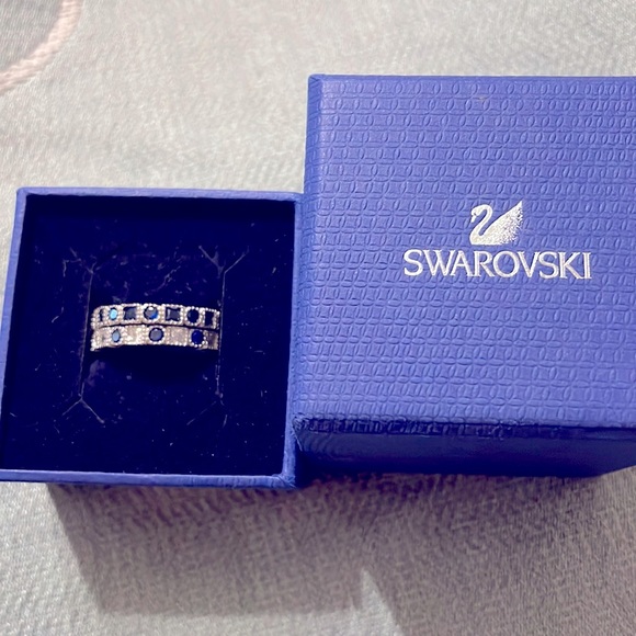 Swarovski Jewelry - Crystal Swarovski pure 925 silver ring sz 7